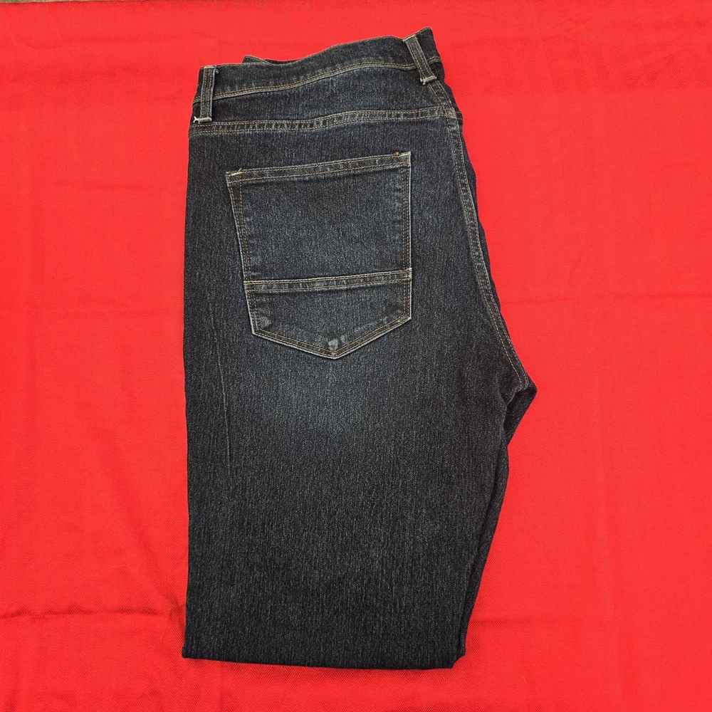 True Religion Black Jeans with Signature Pocket Stitching